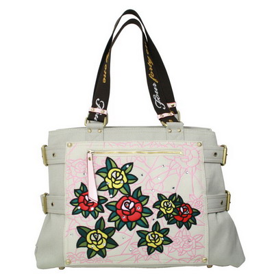 Wings Flower Travel Tote with swaroviski stone