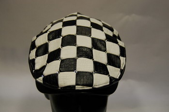 CHECKER FLAT CAP