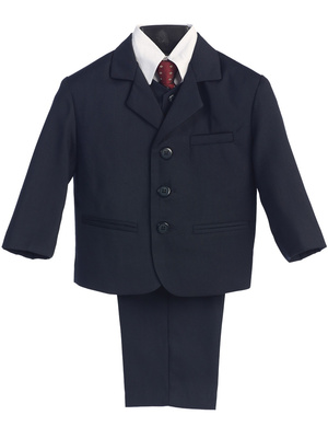 Boys 5 piece pin-striped suit